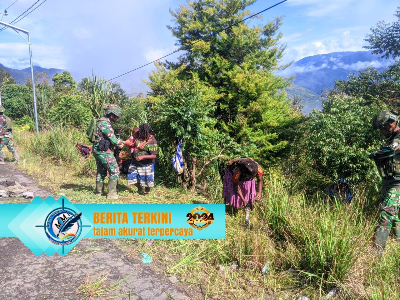 Gotong Royong Satgas Yonif 509 Kostrad dan Masyarakat Intan Jaya, Papua