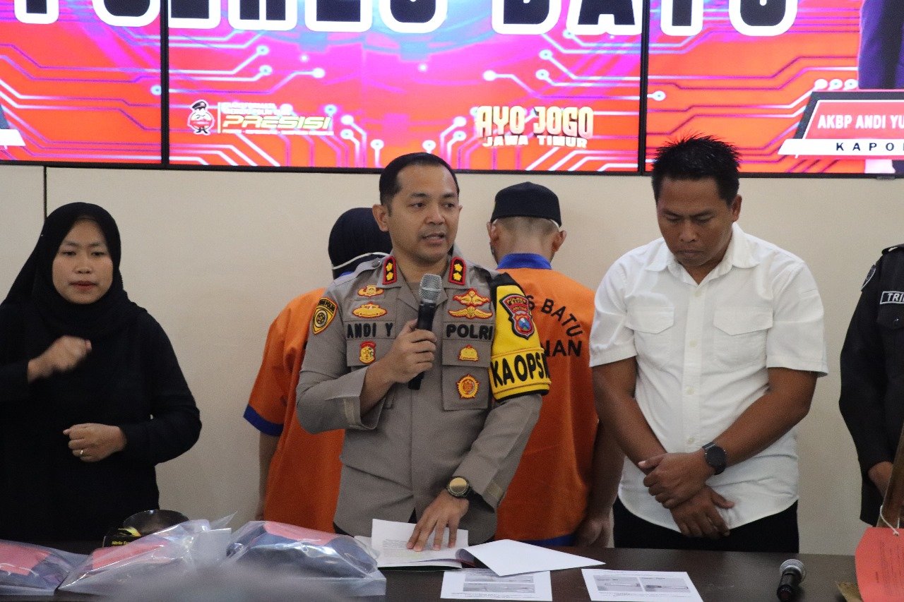 Polres Batu Amankan Sejoli Usai Kuburkan Janin Hasil Aborsi di Malang