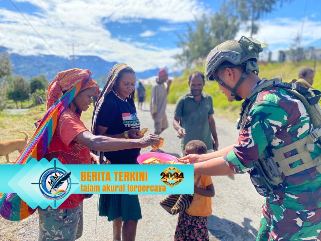 Satgas Yonif 509 Kostrad Gelar Kegiatan Sosial Bersama Masyarakat Intan Jaya