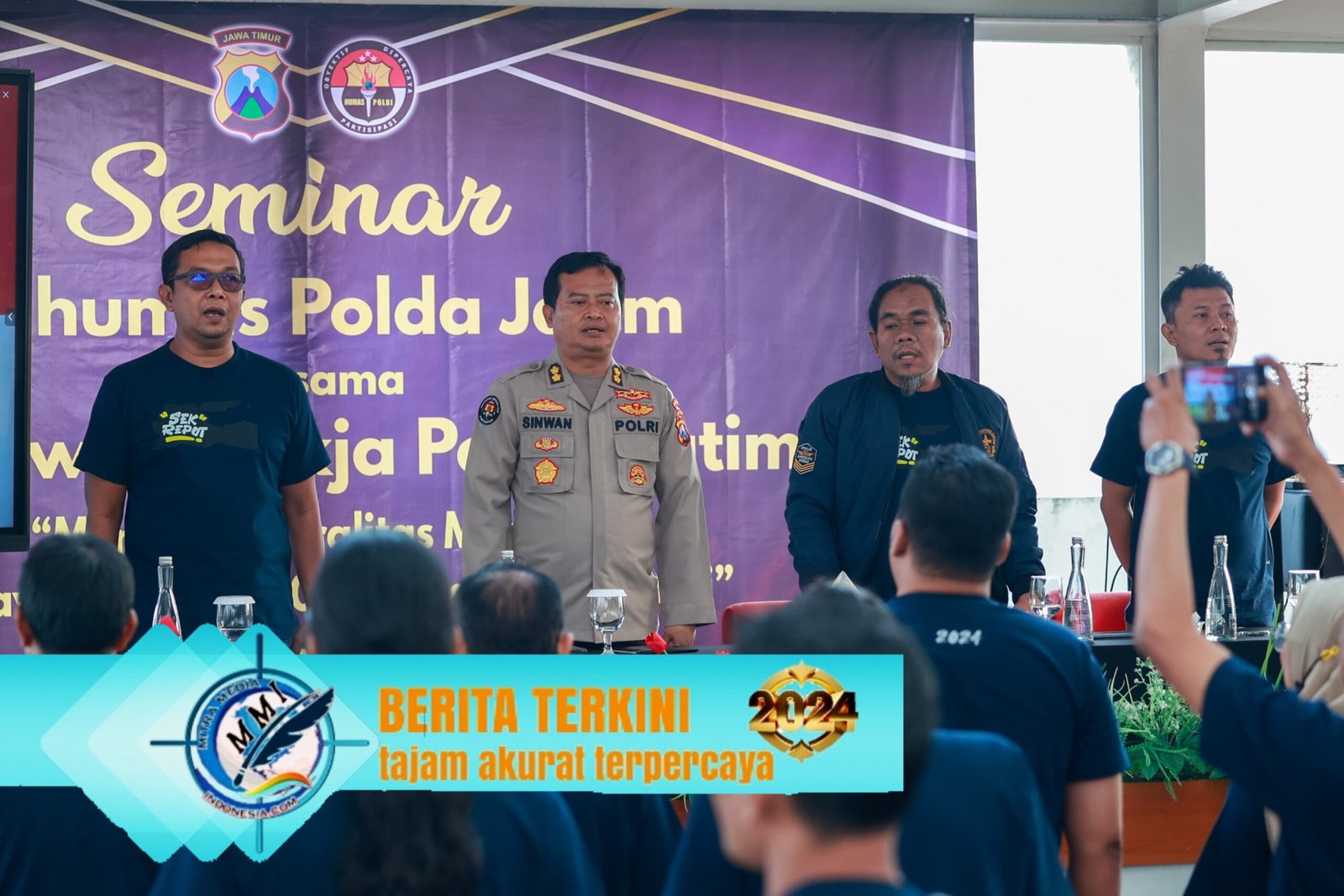 Bidhumas Polda Jatim Gandeng Media Siap Ciptakan Pilkada 2024 Aman dan Damai