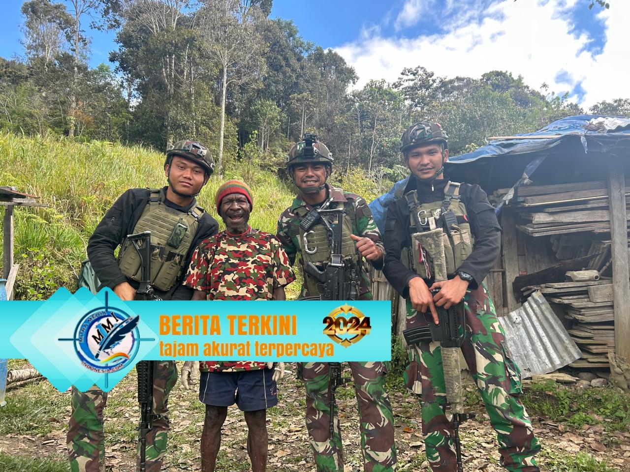 Satgas Yonif 509 Kostrad Sambangi Honai Masyarakat, Bangun Keakraban dengan Warga Papua