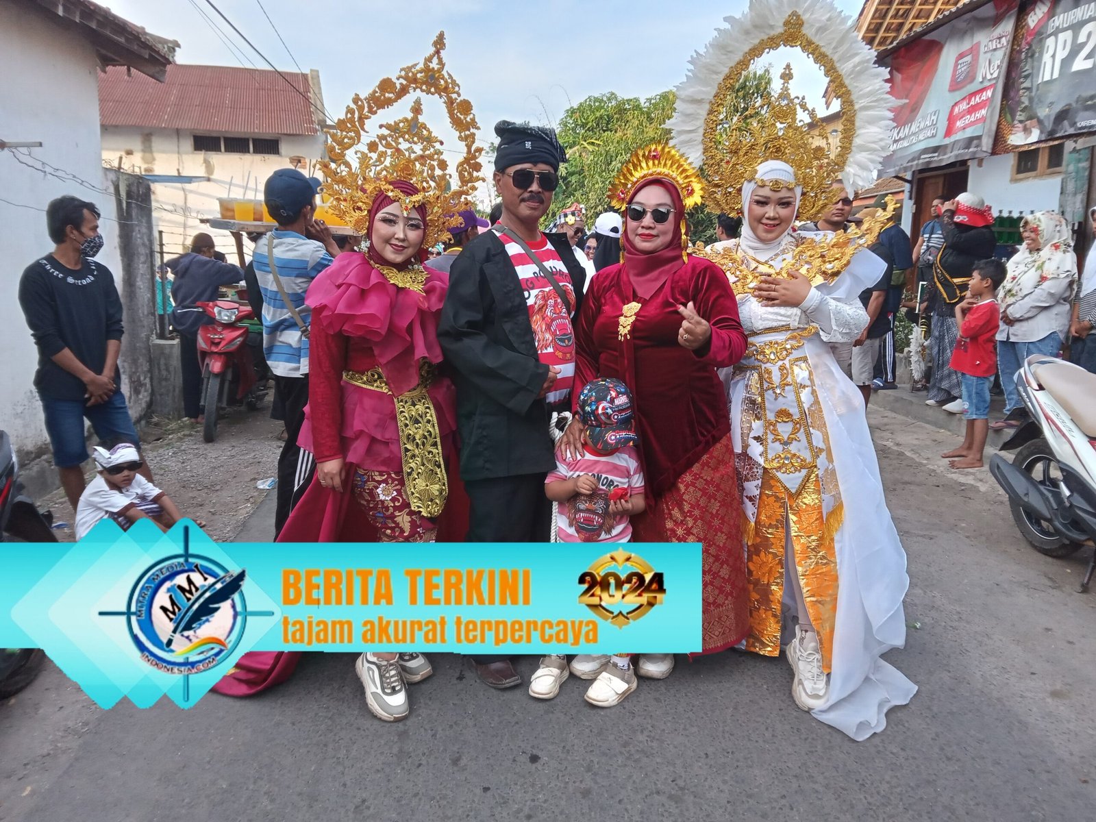 Karnaval kebangsaan dalam memperingati hari ulang tahun Republik Indonesia yang ke 79 dusun kajar desa sumber jati