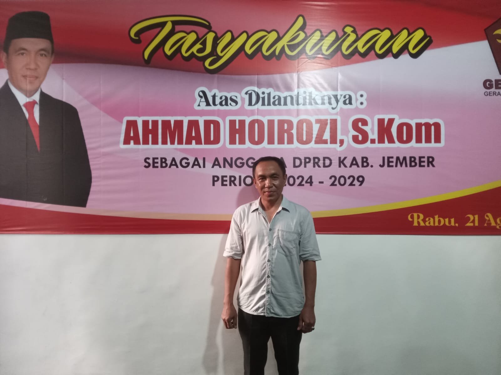 Ahmad Hoirozi, S.Kom Dari Partai Gerindra, Wajah Baru Di DPRD Kabupaten Jember