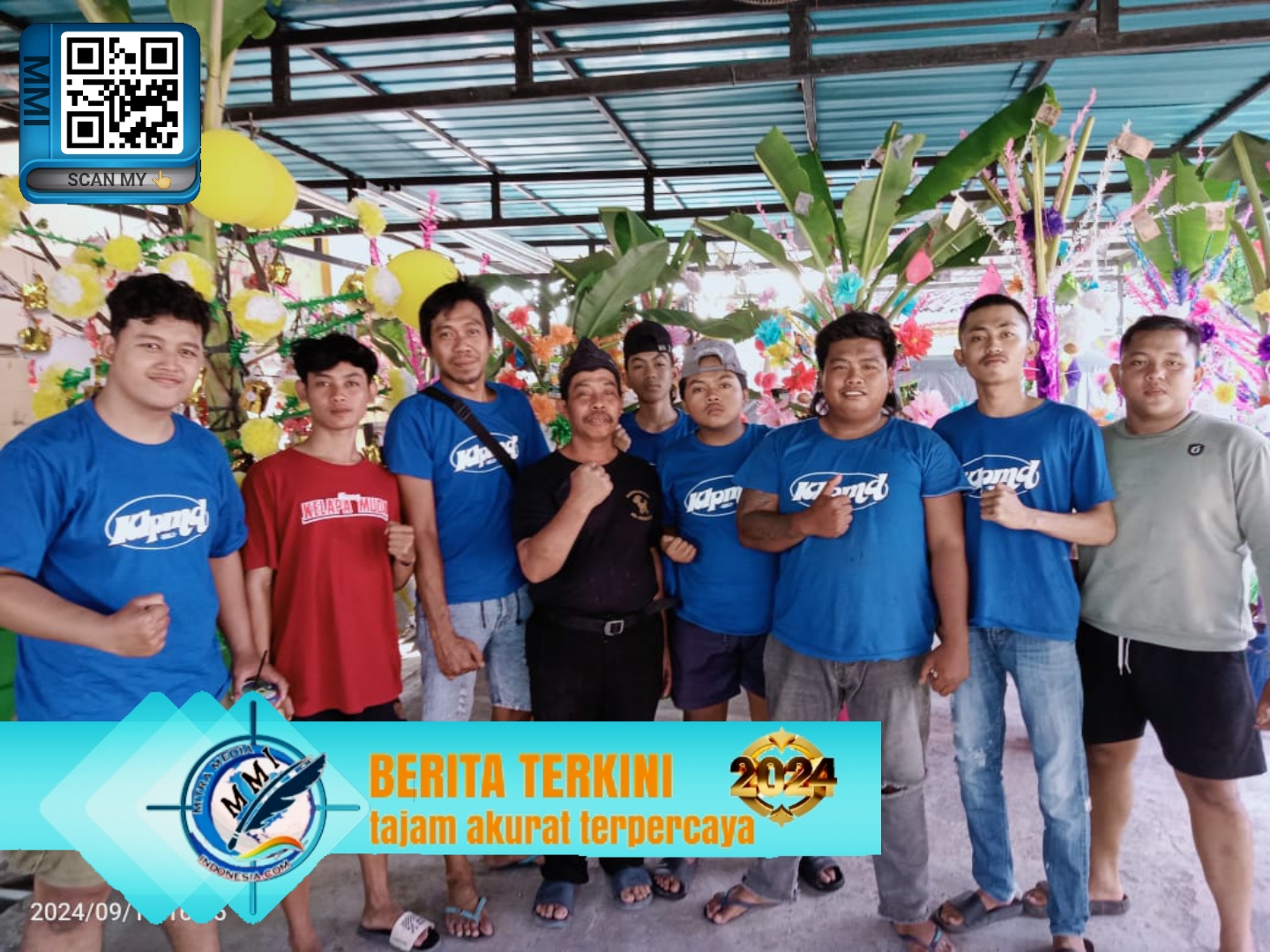 Warga Kelapa Muda Bersatu (KMB) Mengadakan Pawai Memperingati Maulid Nabi Muhammad Saw