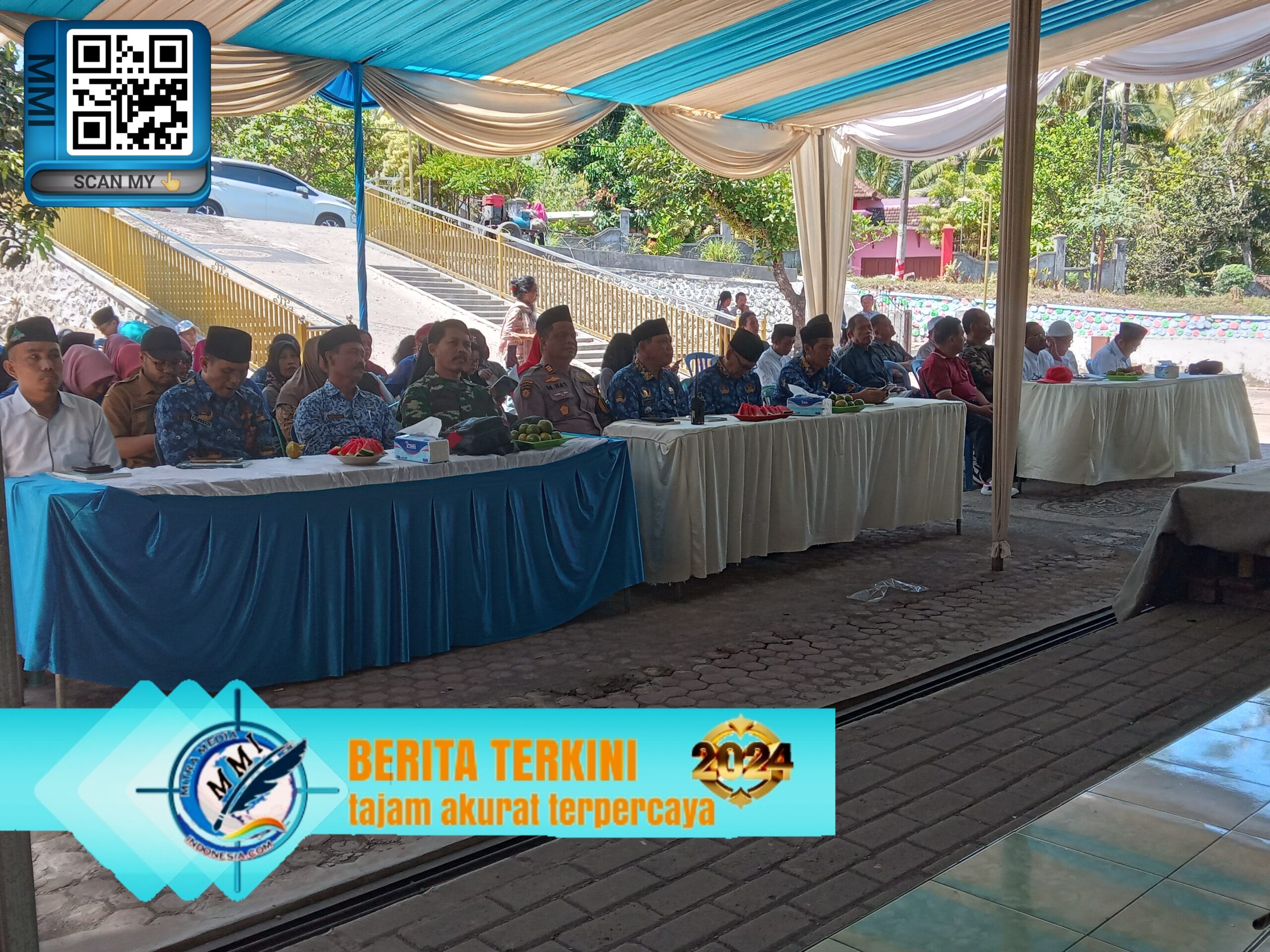 Pendampingan kampung moderasi beragama tahun 2024 desa sumber jati kecamatan silo beserta launching buku pelangi damai kabupaten Jember