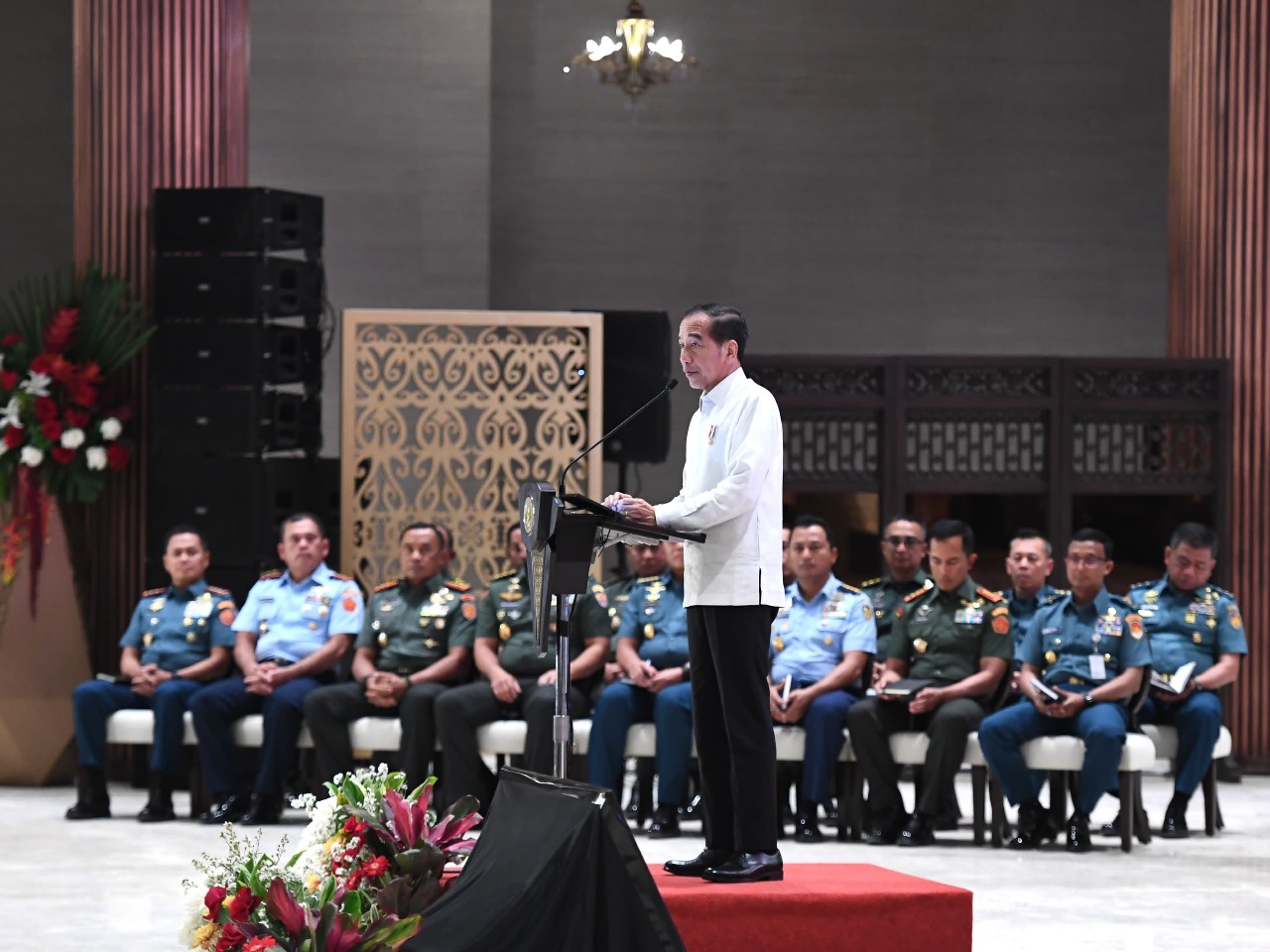 Pangkoops Udara I Hadiri Pengarahan Presiden RI kepada TNI-Polri di Istana Negara IKN