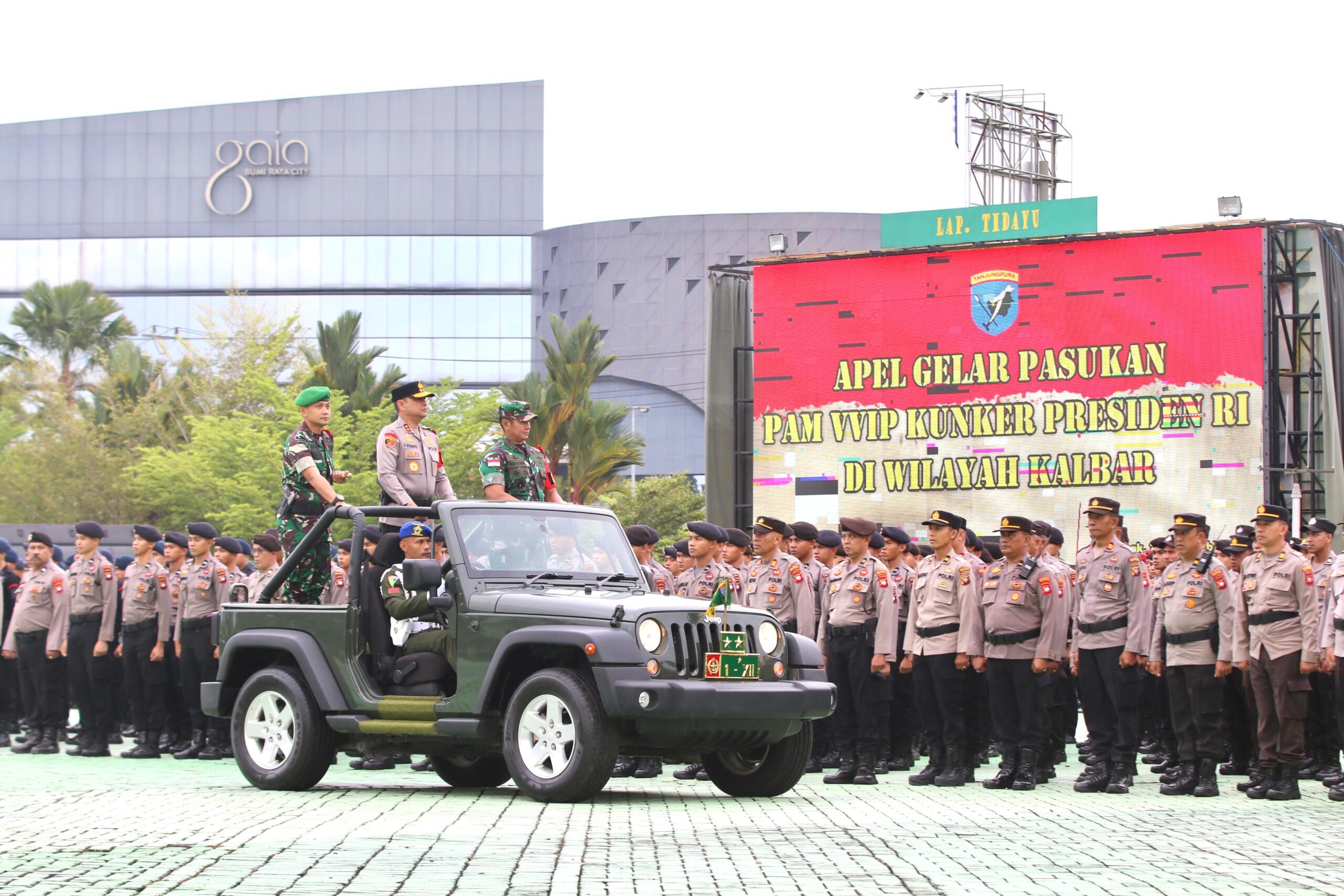 Pimpin Apel Gelar Pasukan PAM VVIP, Pangdam XII/Tpr Tegaskan Akan Totalitas Amankan Kunjungan Kerja Presiden