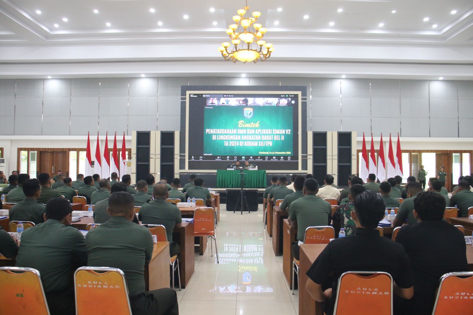 Kodam Tanjungpura Gelar Bimtek Penatausahaan BMN dan Siman V2