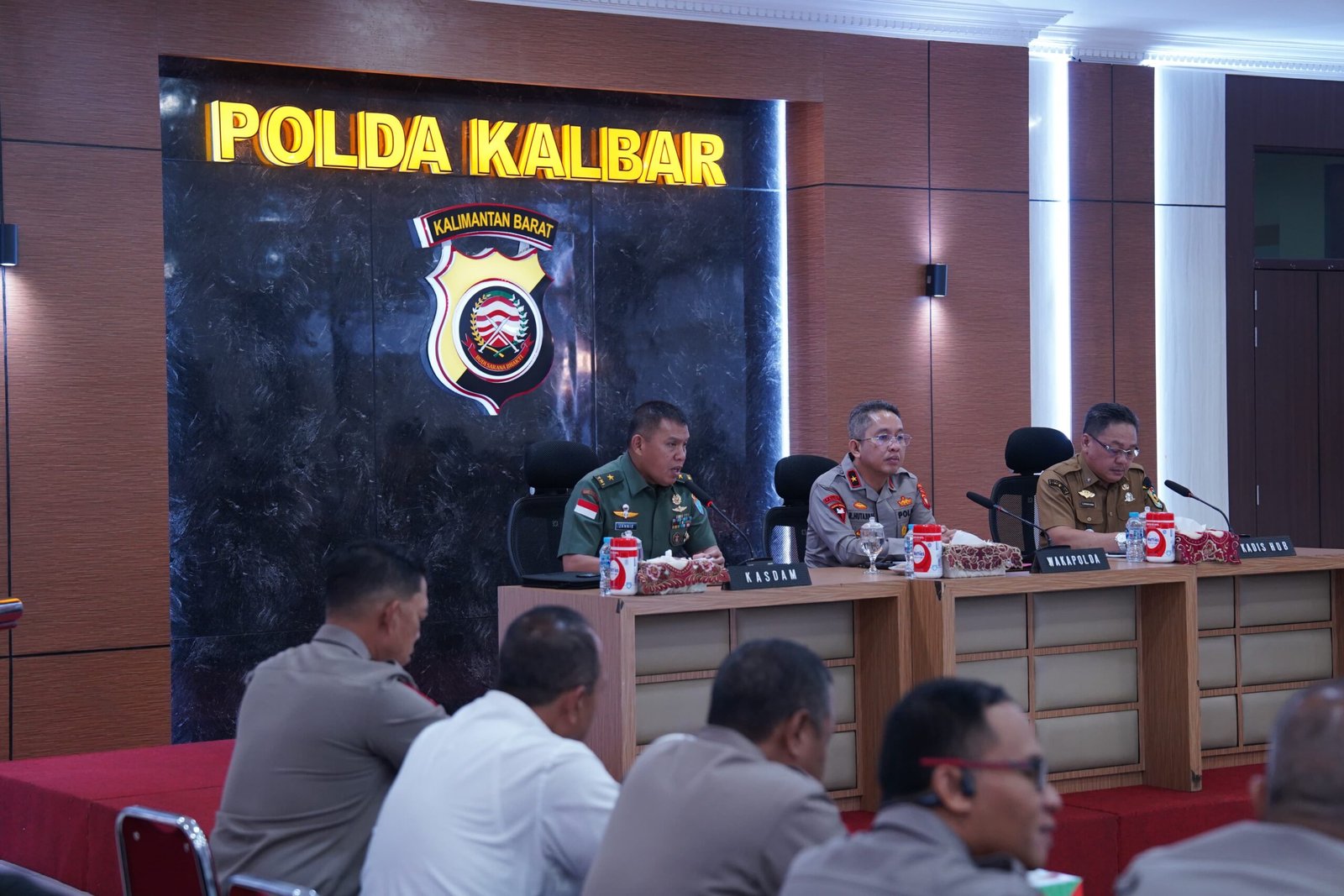 Kasdam Tanjungpura Ikuti Rakor Lintas Sektoral Operasi Lilin Kapuas 2024