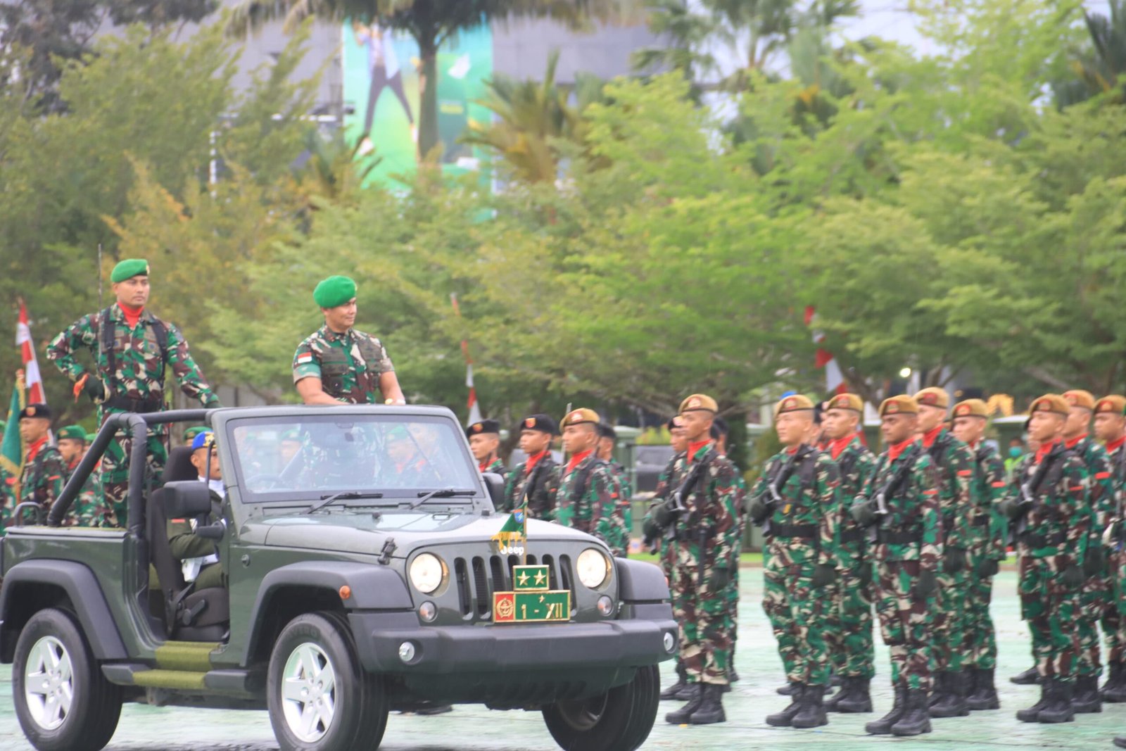 Hari Juang Infanteri 2024, Pangdam XII/Tpr Bersama Prajurit Semangat Jalan Kaki Ikuti Etape Terakhir Peleton Beranting YWPJ