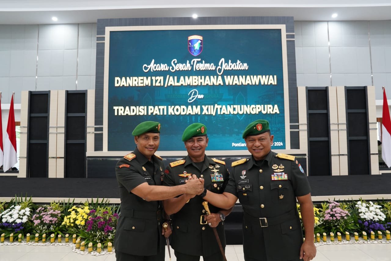 Pangdam Tanjungpura Pimpin Sertijab Danrem 121/Abw