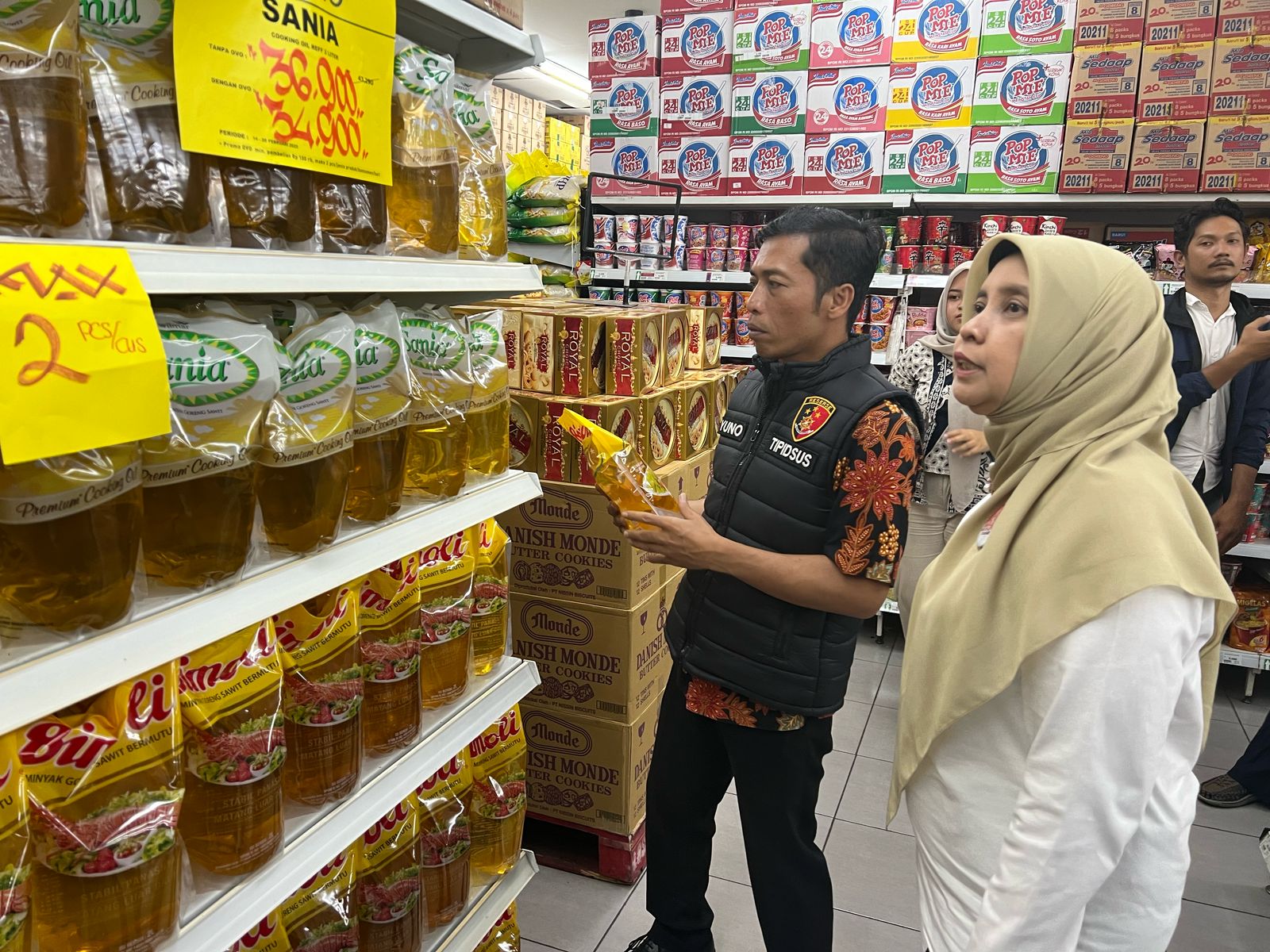 Tim Satgas Pangan Polres Blitar Kota Sidak Pasar Cek Ketersediaan Bapokting Jelang Ramadhan