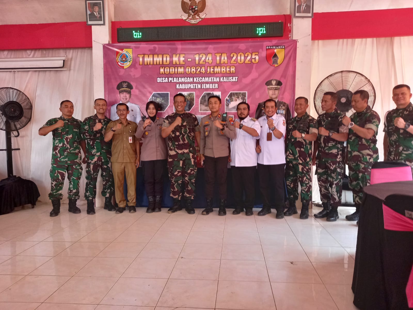 Penutupan Program TMMD Ke-124 Di Desa Plalangan Kecamatan Kalisat Kabupaten Jember