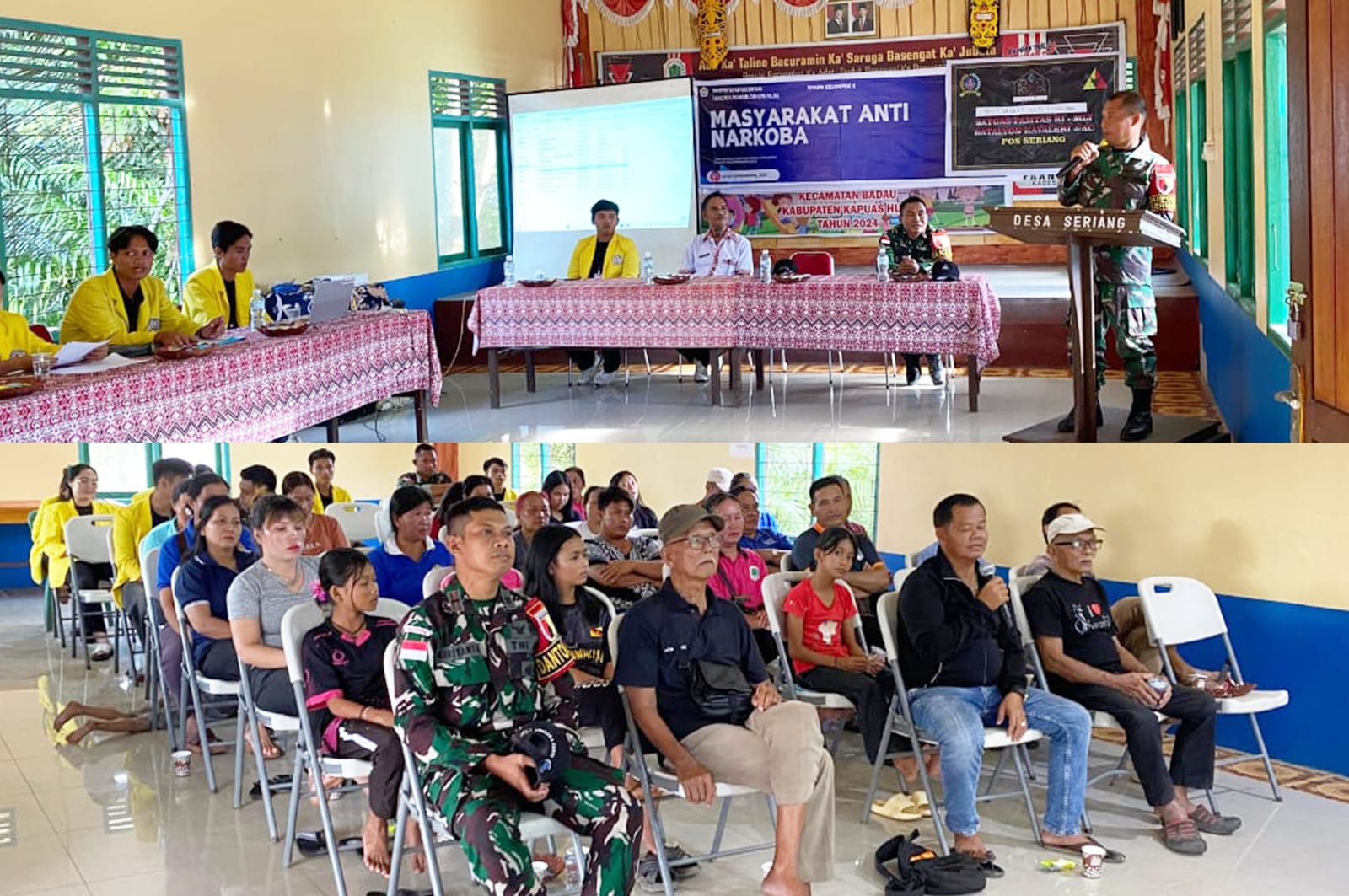 Bebas Narkoba dan Masa Depan Cerah, Pakum Satgas Beri Sosialisasi Anti Narkoba Kepada Masyarakat dan Mahasiswa Kapuas